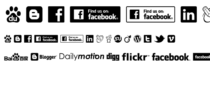 Social Logos font